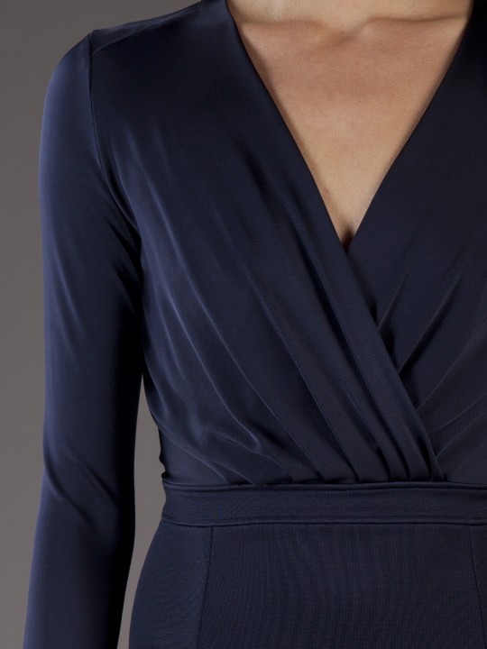 Givenchy-Long-sleeve-navy-blue-dress-03